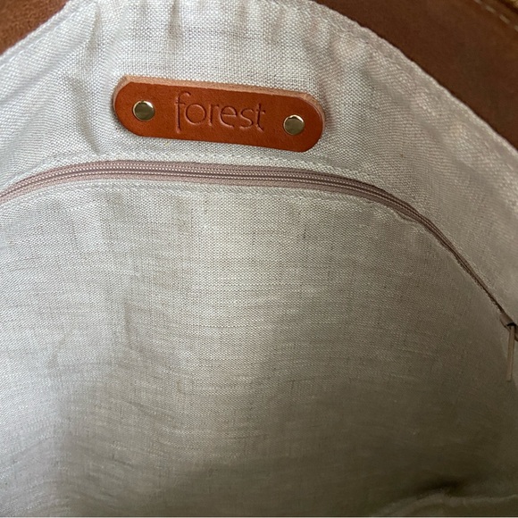 Forest Bags | Leather Shoulder Crossbody Hobo Bag - Picture 11 of 13